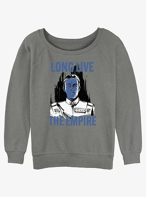 Star Wars Long Live Thrawn Girls Slouchy Sweatshirt