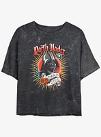 Star Wars Tattoo Vader Girls Mineral Wash Crop T-Shirt