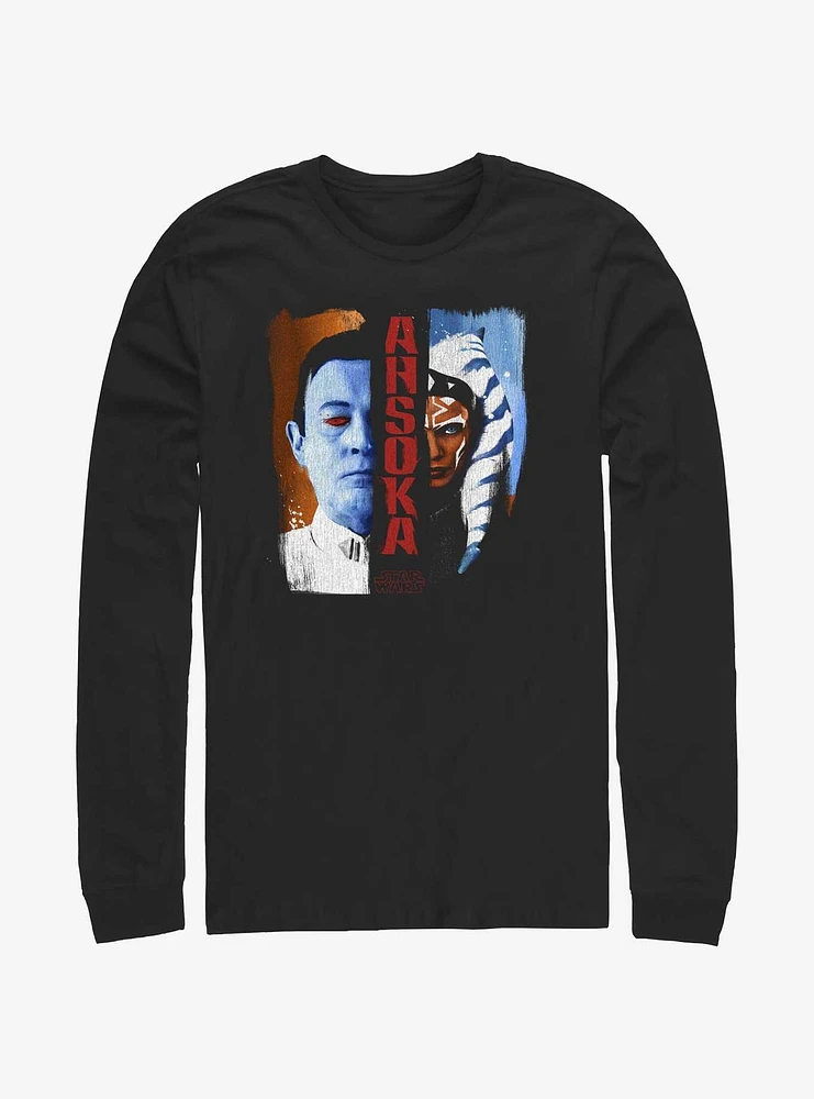 Star Wars Complimentary Conflict Thrawn and Ahsoka Long-Sleeve T-Shirt