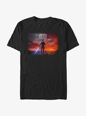 Star Wars Jedi: Survivor Cal Kestis Poster T-Shirt