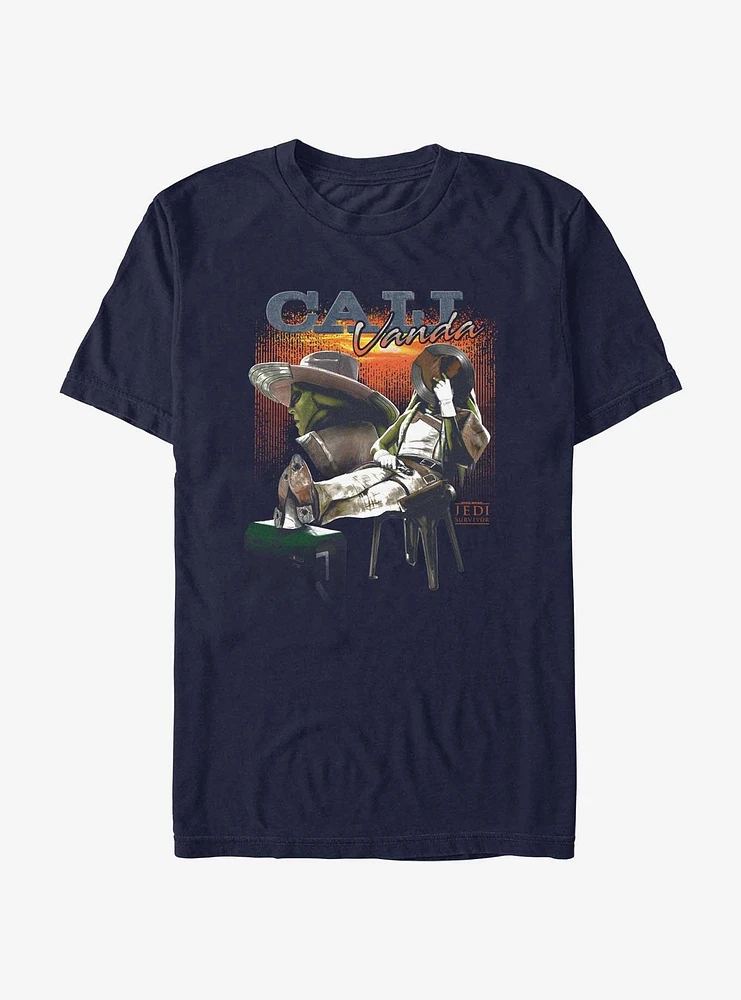 Star Wars Jedi: Survivor Caij Vanda Bounty Poster T-Shirt