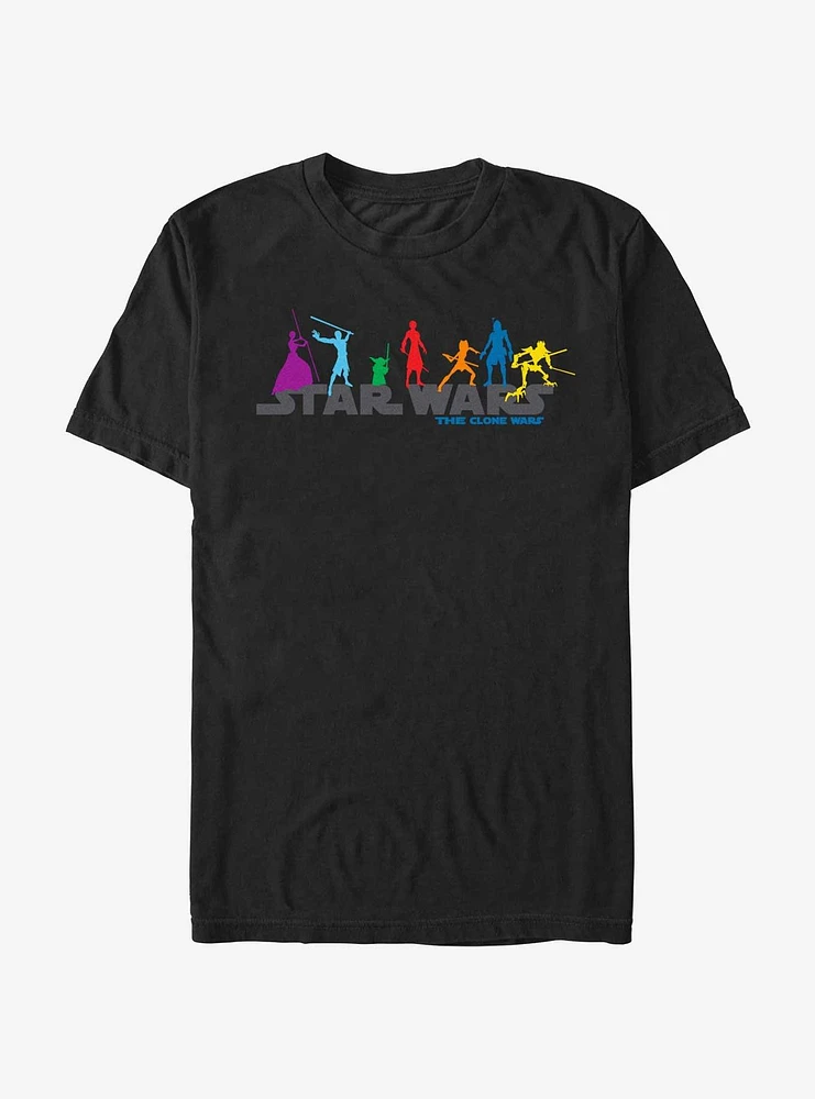 Star Wars: The Clone Wars Colorful Jedi Logo T-Shirt