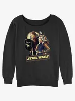 Star Wars Rebel Alliance Group Womens Slouchy Sweatshirt