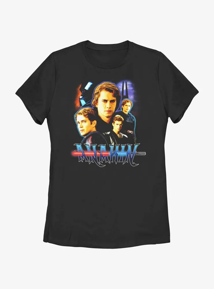 Star Wars Anakin Collage Womens T-Shirt