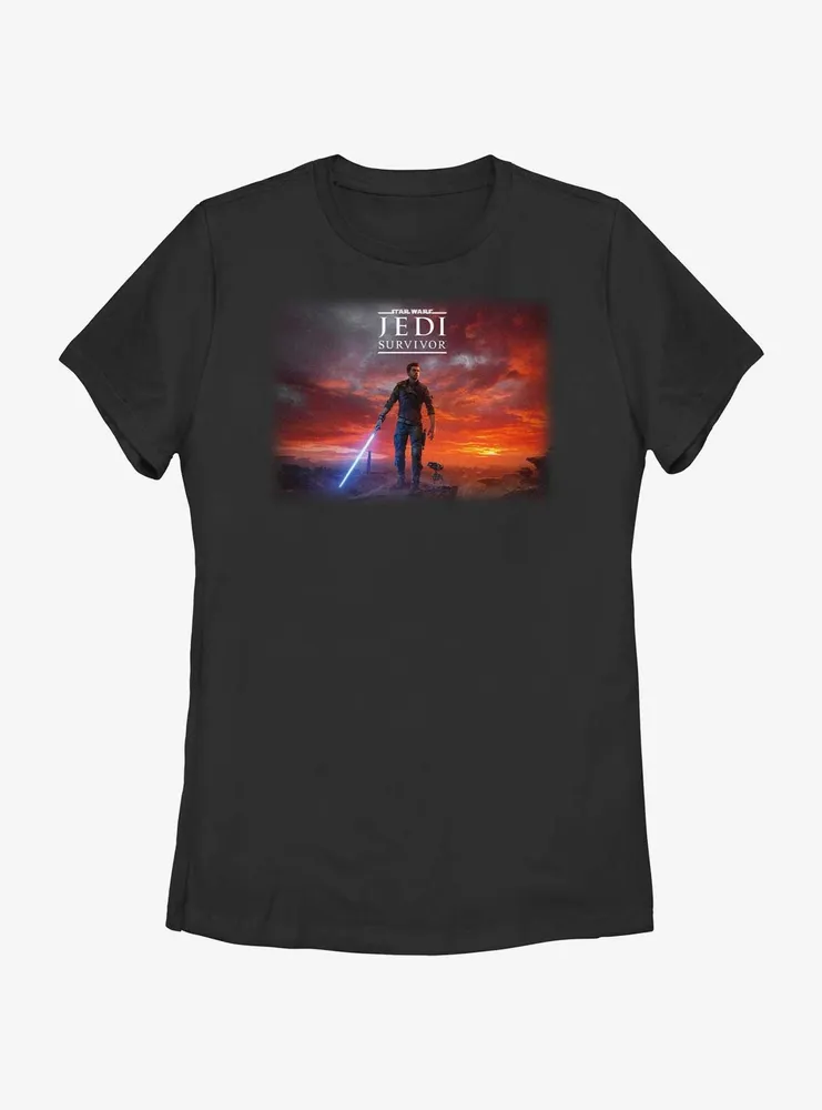 Star Wars Jedi: Survivor Cal Kestis Poster Womens T-Shirt