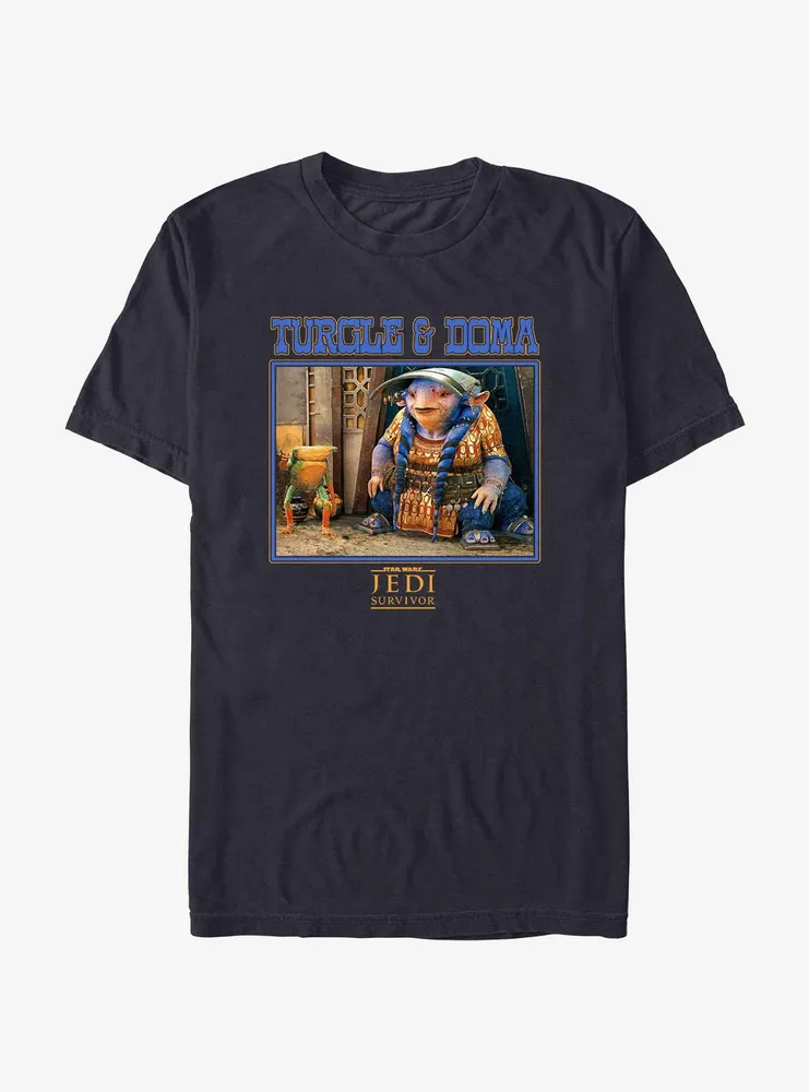 Star Wars Jedi: Survivor Turgle & Doma Poster T-Shirt