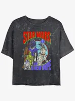 Star Wars Globe Group Womens Mineral Wash Crop T-Shirt