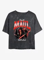 Star Wars Mauler Womens Mineral Wash Crop T-Shirt