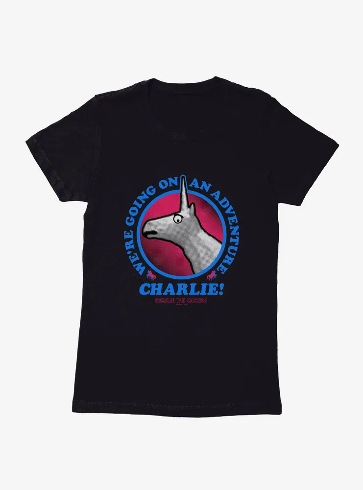 Charlie The Unicorn Adventure Charlie! Womens T-Shirt