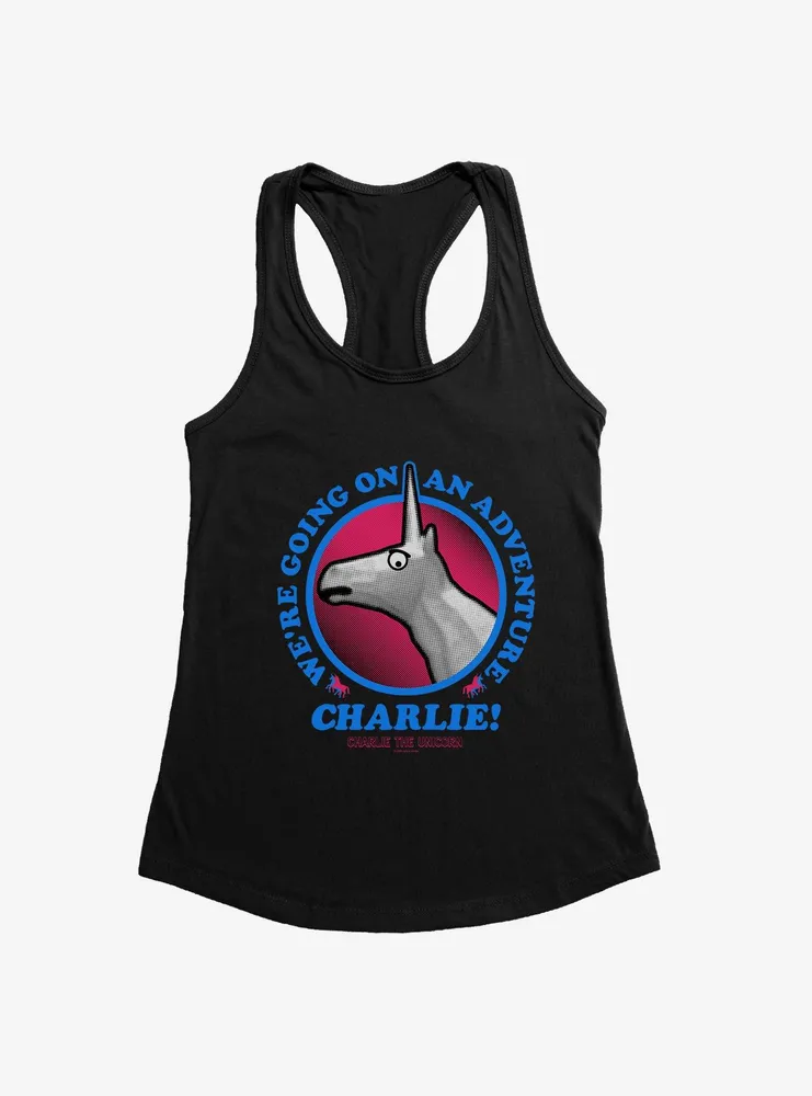 Charlie The Unicorn Adventure Charlie! Womens Tank Top