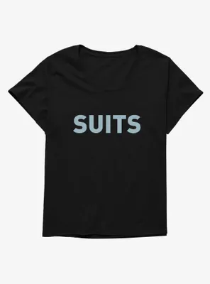 Suits Title Logo Womens T-Shirt Plus