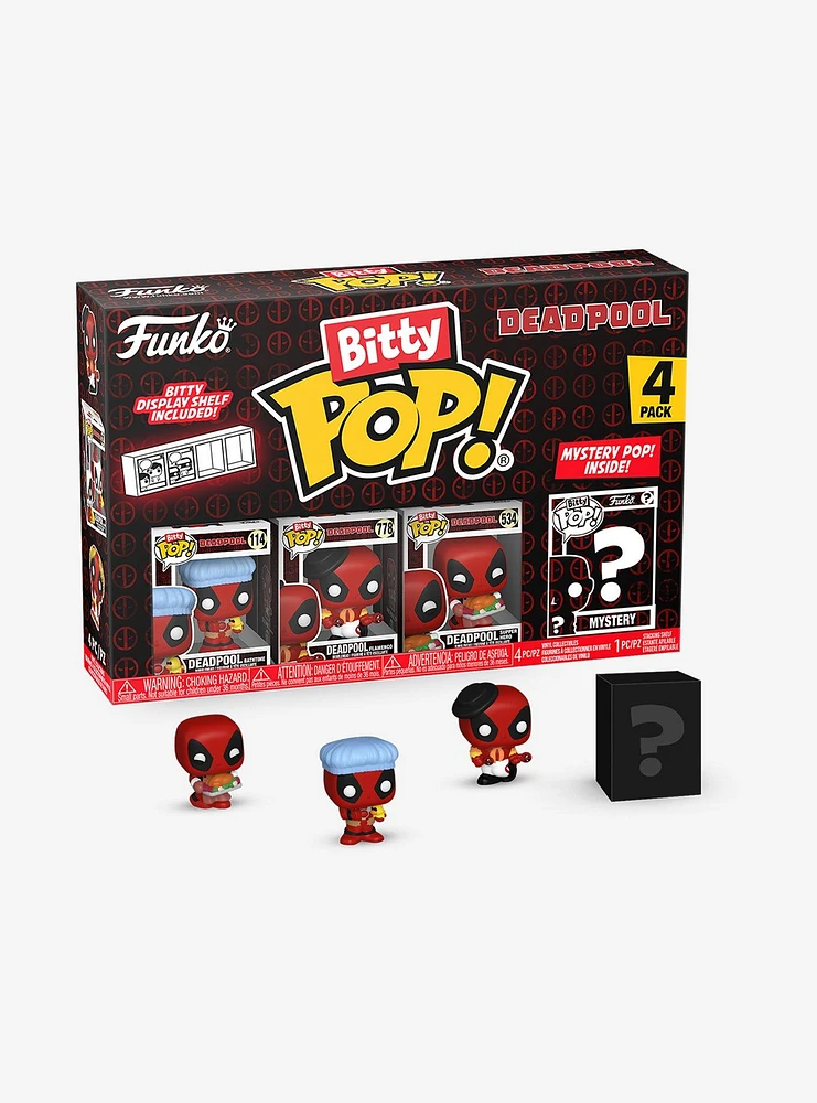 Funko Marvel Deadpool Bitty Pop! Bathtime Vinyl Figure Set