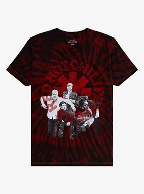 Red Hot Chili Peppers Band Portrait Tie-Dye T-Shirt