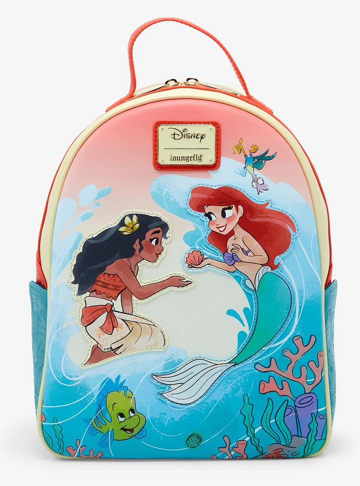 Loungefly Disney Princess Moana & Ariel Mini Backpack — BoxLunch Exclusive