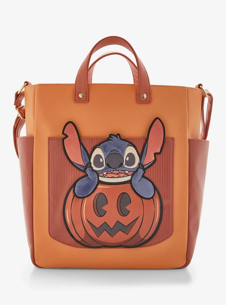 Loungefly Disney Lilo & Stitch Pumpkin Stitch Tote Bag - BoxLunch Exclusive