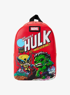 Marvel The Incredible Hulk and Wolverine Comic Mini Backpack