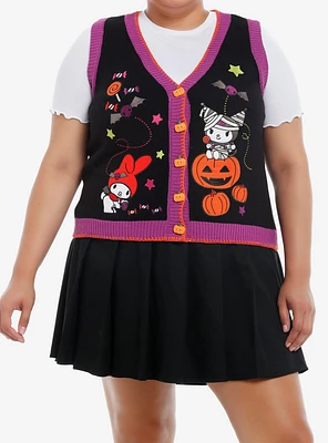 My Melody & Kuromi Halloween Girls Sweater Vest Plus