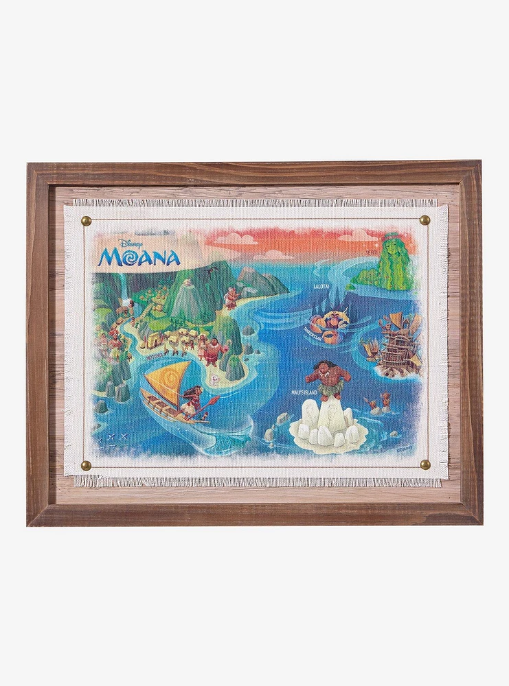 Disney Moana Framed Map Wall Art - BoxLunch Exclusive