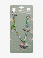 Thorn & Fable Flower Wing Pearlescent Beaded Necklace