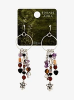 Cosmic Aura Star Stone Drop Earrings