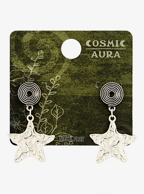 Cosmic Aura Spiral Star Drop Earring