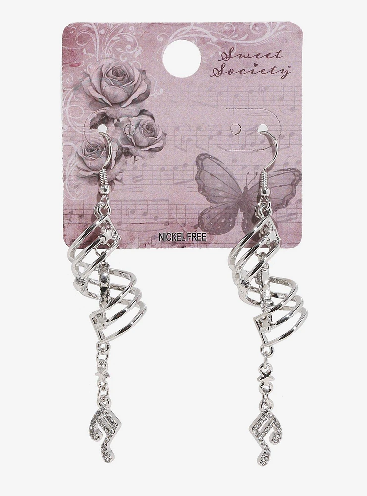 Sweet Society Music Staff Earrings