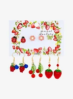 Sweet Society Fruit Butterfly Earring Set