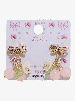 Sweet Society Bow Bead Earrings