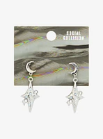 Social Collision Moon Rhinestone Star Earrings