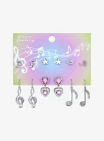 Sweet Society Musical Note Bling Earring Set