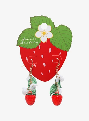 Sweet Society Strawberry Flower Earrings