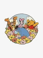 Loungefly Disney Winnie the Pooh floral Group Portrait Limited Edition Enamel Pin - BoxLunch Exclusive