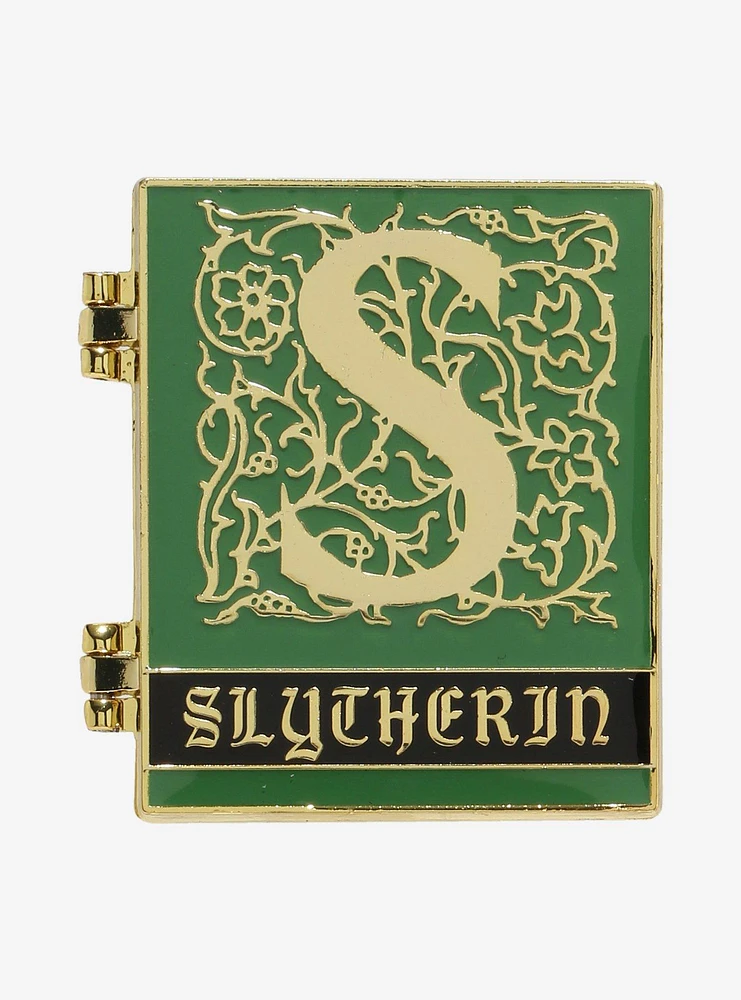 Loungefly Harry Potter Slytherin Hinge Book Enamel Pin — BoxLunch Exclusive