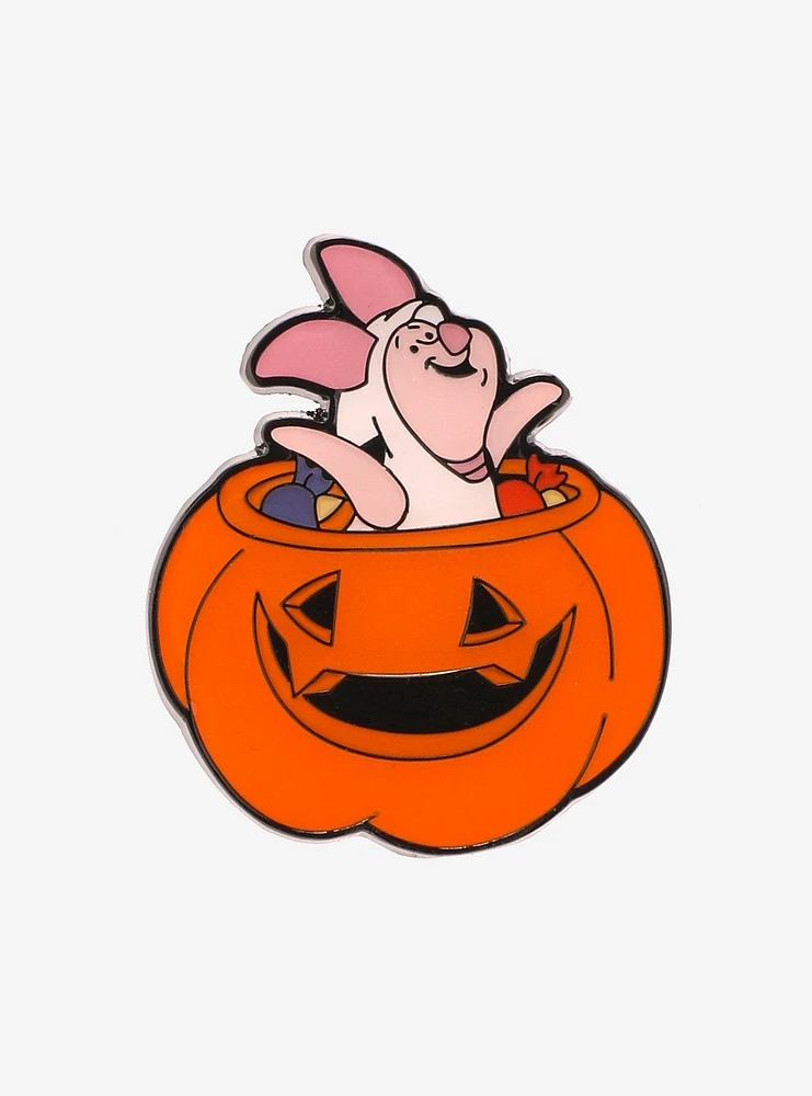 Loungefly Disney Winnie the Pooh Piglet Jack-o-Lantern Enamel Pin - BoxLunch Exclusive