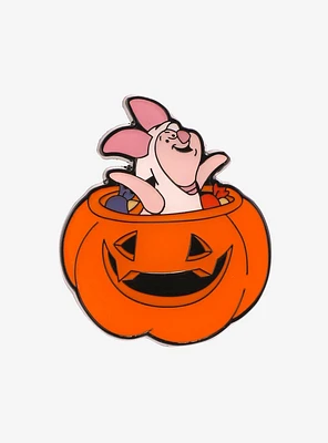 Loungefly Disney Winnie the Pooh Piglet Jack-o-Lantern Enamel Pin - BoxLunch Exclusive