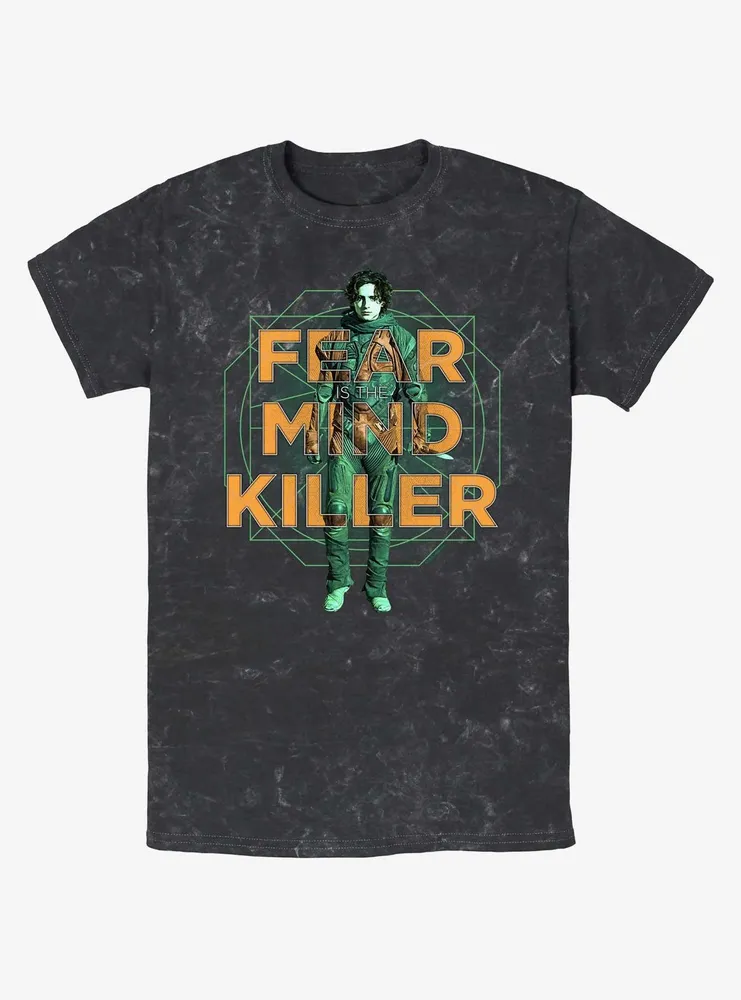 Dune Fear Is The Mind Killer Geometric Mineral Wash T-Shirt