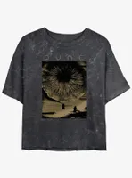 Dune Shai-Hulud Poster Mineral Wash Womens Crop T-Shirt