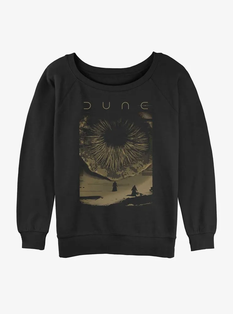 Dune Shai-Hulud Poster Womens Slouchy Sweatshirt