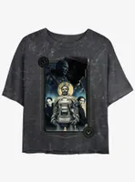 Dune Character Poster Mineral Wash Womens Crop T-Shirt