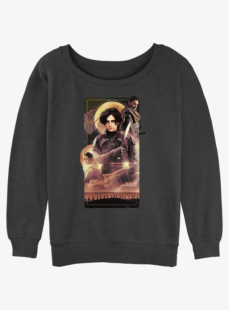 Dune Sandstorm Journey Womens Slouchy Sweatshirt