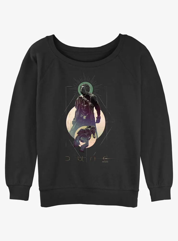 Dune Paul Atreides Moon Portrait Womens Slouchy Sweatshirt