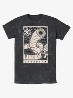 Dune Sandworm Illustration Mineral Wash T-Shirt