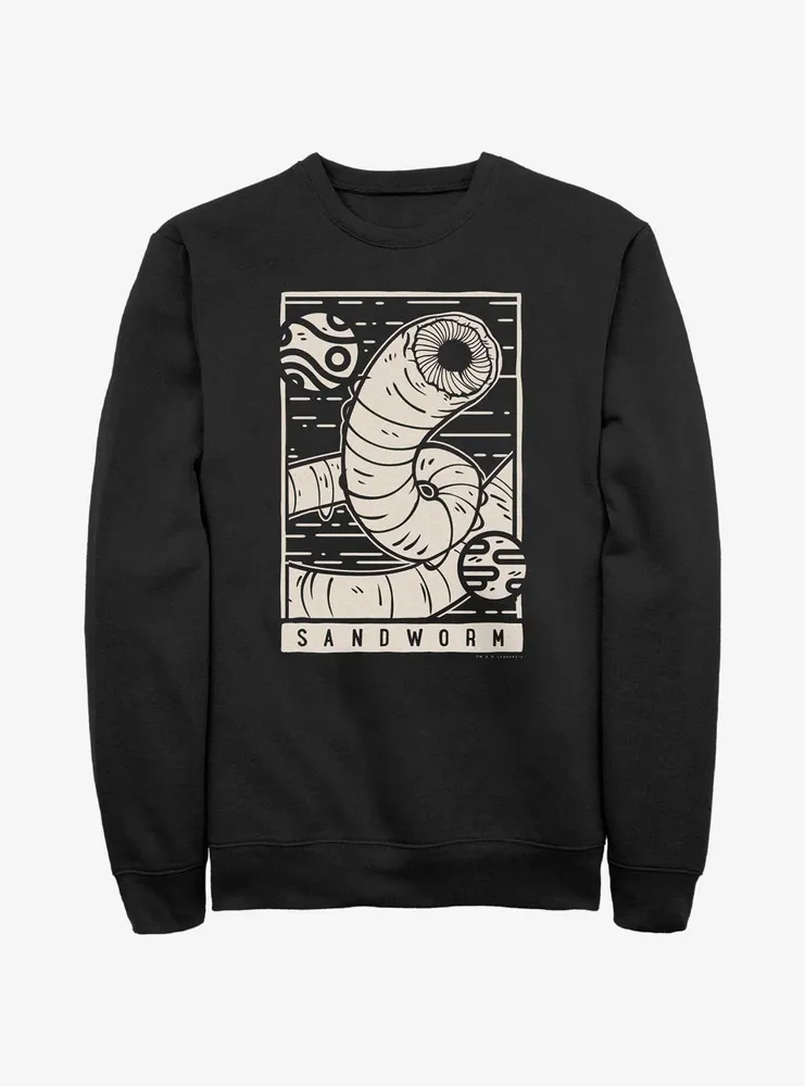 Dune Sandworm Illustration Sweatshirt