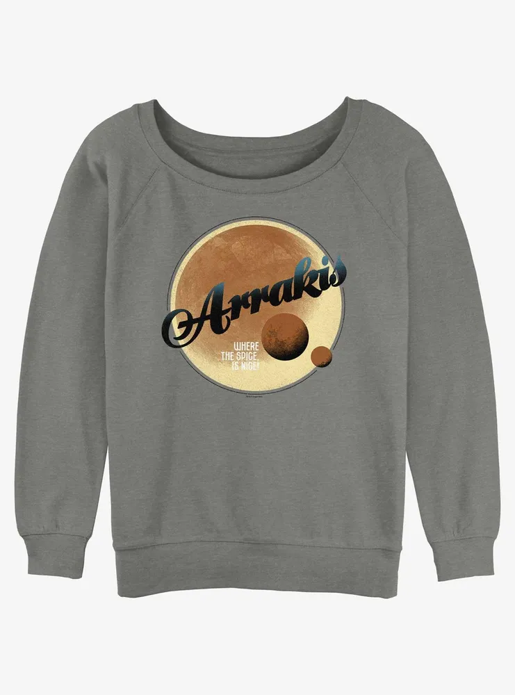 Dune Arrakis Badge Womens Slouchy Sweatshirt