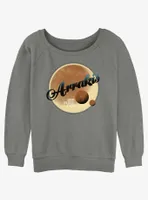 Dune Arrakis Badge Womens Slouchy Sweatshirt