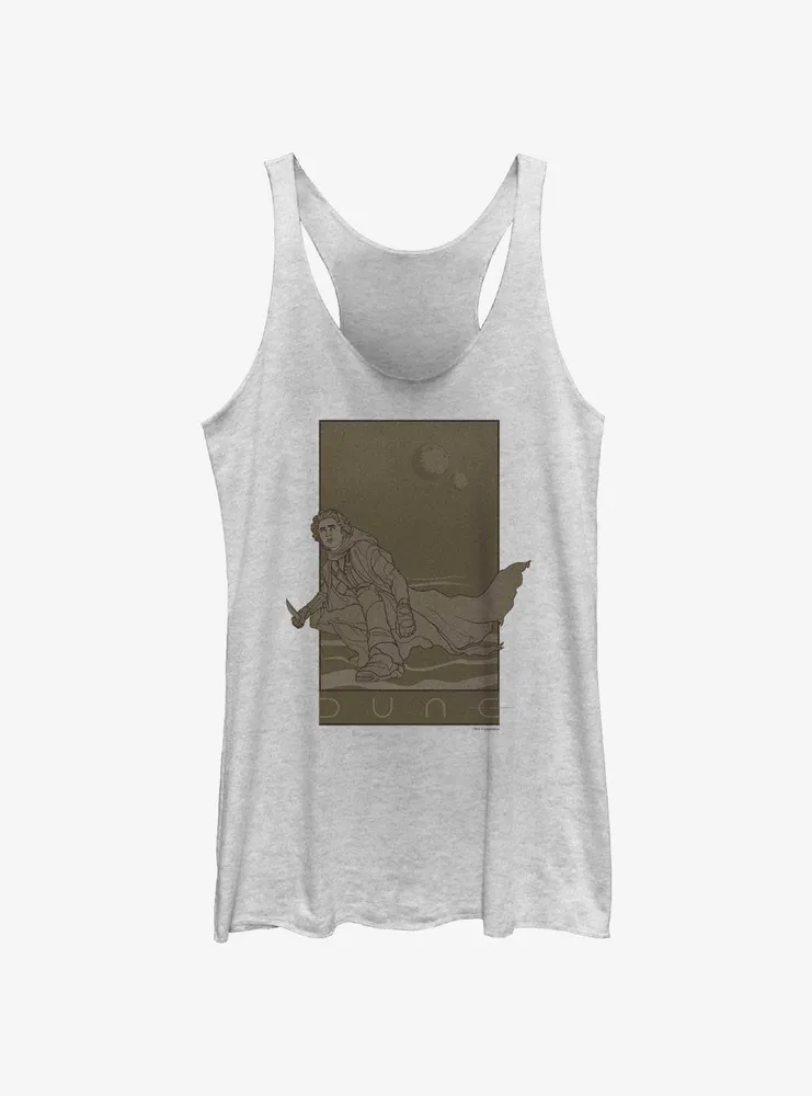 Dune Paul Atreides Retro Ilustration Womens Tank Top