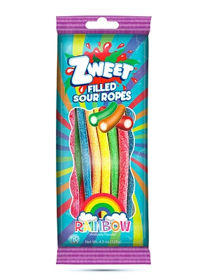 Zweet Sour Ropes Rainbow Filled Go Pack