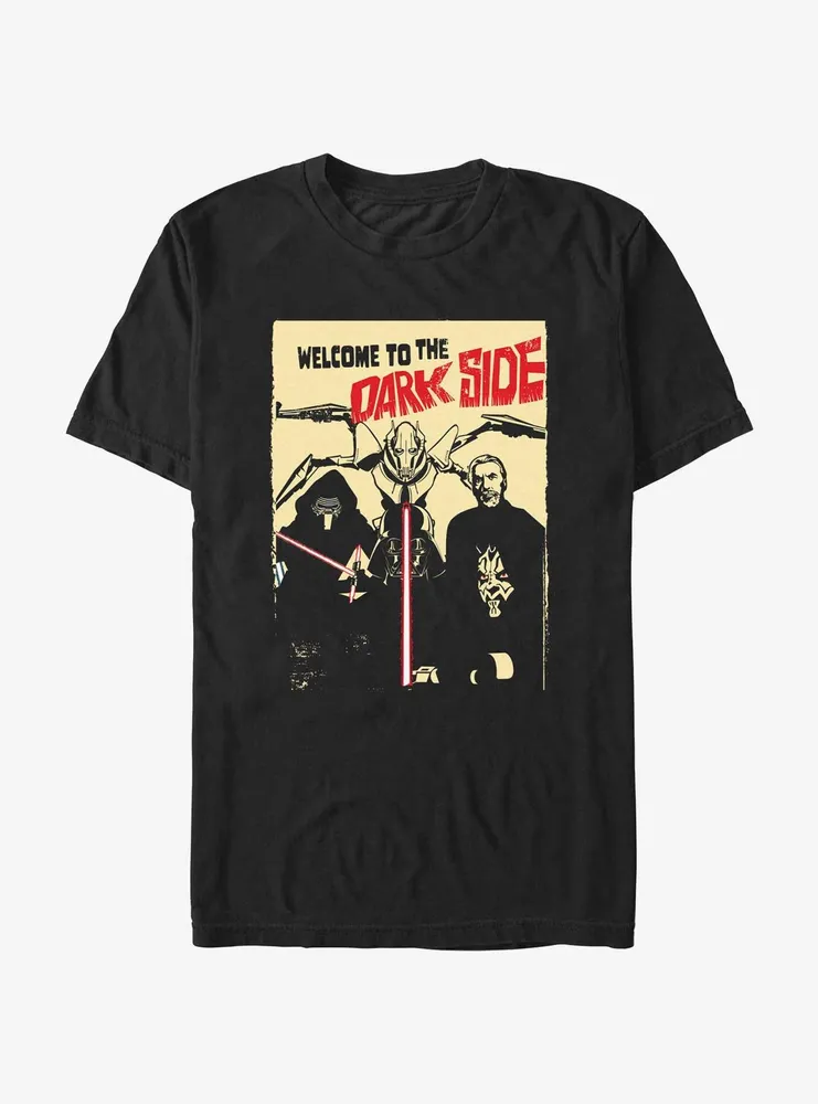 Star Wars Welcome To The Dark Side Retro Poster T-Shirt