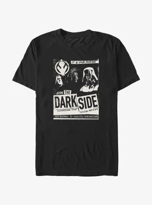 Star Wars Join The Dark Side Poster T-Shirt