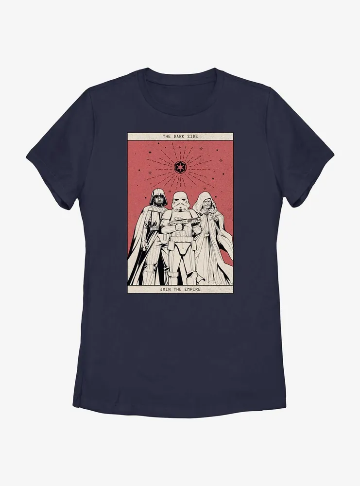 Star Wars The Dark Side Tarot Womens T-Shirt